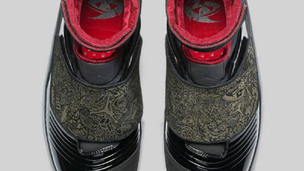 Nike Air Jordan 20 Stealth-kengät Miehille Musta Punainen