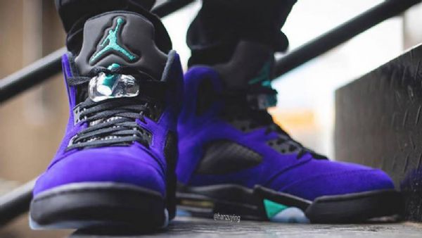 Nike Air Jordan 5 Alternate Grape Kengät Miehille Musta