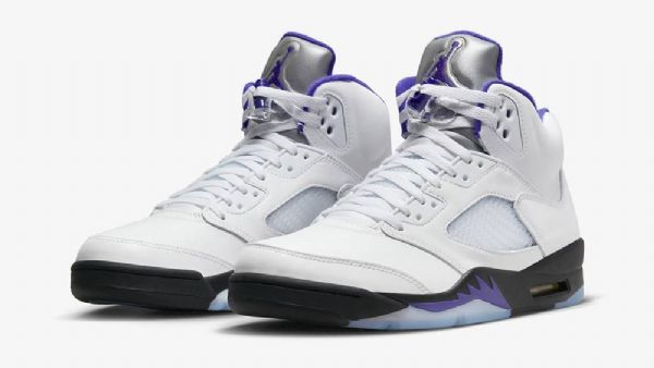 Nike Air Jordan 5 Concord Kengät Miehille Hopea