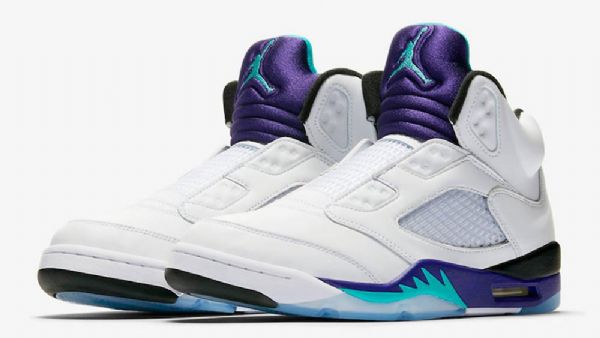 Nike Air Jordan 5 Fresh Prince Grape Kengät Miehille Valkoiset