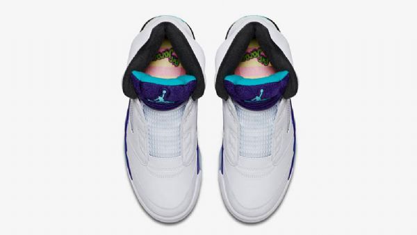 Nike Air Jordan 5 Fresh Prince Grape Kengät Miehille Valkoiset