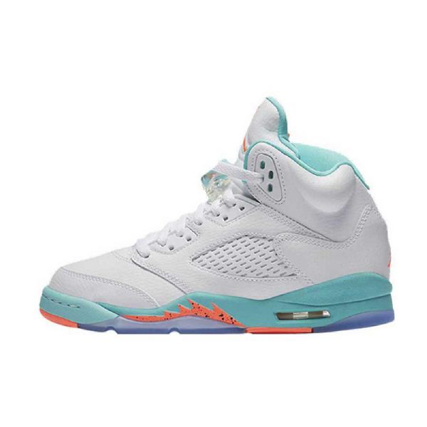 Nike Air Jordan 5 Gg Aqua Kengät Miehille Valkoinen