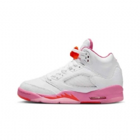 Nike Air Jordan 5 Gssicle Kengät Naisille Valkoinen Vaaleanpunainen