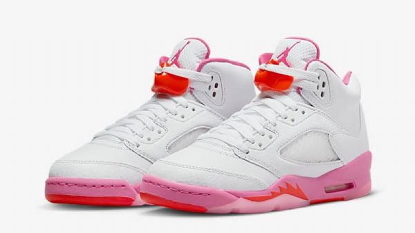 Nike Air Jordan 5 Gssicle Kengät Naisille Valkoinen Vaaleanpunainen