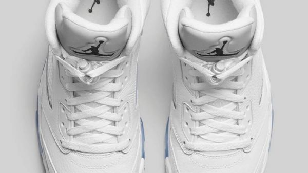 Nike Air Jordan 5 Kengät Miehille Valkoinen Hopea