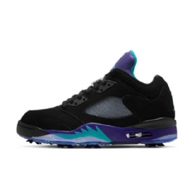 Nike Air Jordan 5 Low Tops Golf Grape Naisten Kengät Musta Purppura