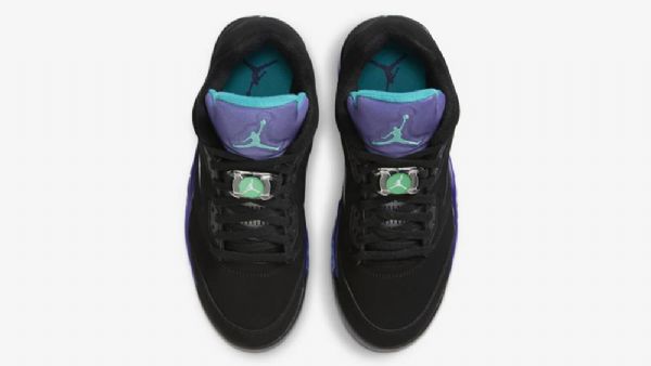 Nike Air Jordan 5 Low Tops Golf Grape Naisten Kengät Musta Purppura