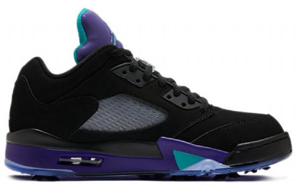 Nike Air Jordan 5 Low Tops Golf Retro Koripallokengät Miesten Musta