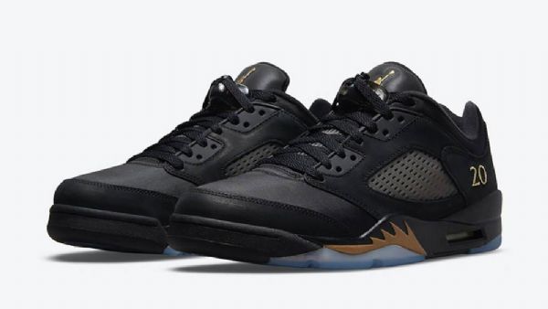 Nike Air Jordan 5 Low Tops Wings-luokan 2020-2021 Miesten Kengät Mustat