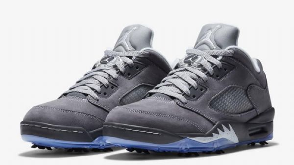 Nike Air Jordan 5 Matalat Golfkengät Naisille Harmaa