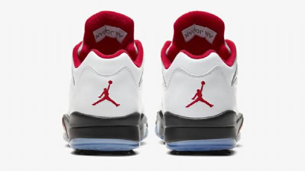 Nike Air Jordan 5 Matalat Kengät Miehille Valkoinen Punainen