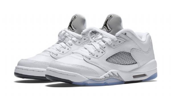 Nike Air Jordan 5 Matalat Topit Gs Miesten Kengät Valkoinen Musta