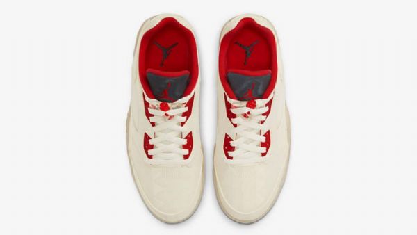 Nike Air Jordan 5 Matalat Topit Kiinan Uudenvuoden Kengät Naisille Khaki Punainen