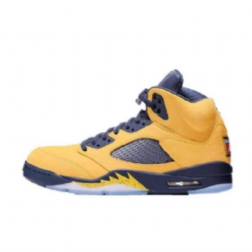 Nike Air Jordan 5 Michigan Kengät Miehille Keltainen Purppura