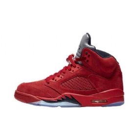 Nike Air Jordan 5 Mokkanahkaiset Miesten Kengät Punainen