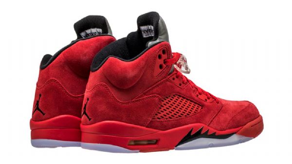 Nike Air Jordan 5 Mokkanahkaiset Miesten Kengät Punainen