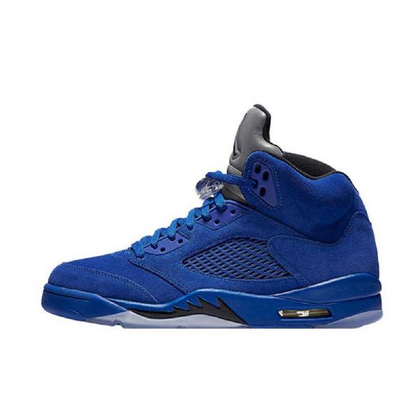 Nike Air Jordan 5 Mokkanahkaiset Miesten Kengät Siniset