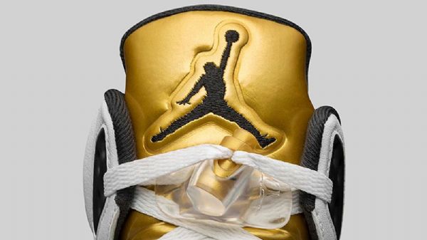 Nike Air Jordan 5 Olympiakengät Miehille Valkoiset