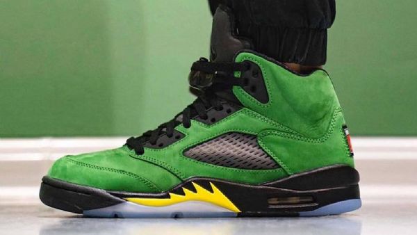Nike Air Jordan 5 Oregon Ducks Elevate Kengät Miehille Vihreä