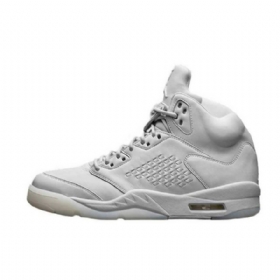 Nike Air Jordan 5 Premium Pure Platinum Kengät Miehille Valkoiset