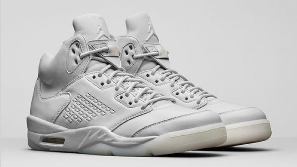 Nike Air Jordan 5 Premium Pure Platinum Kengät Miehille Valkoiset