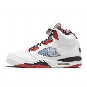 Nike Air Jordan 5 Quai 54 Kengät Miehille Valkoinen