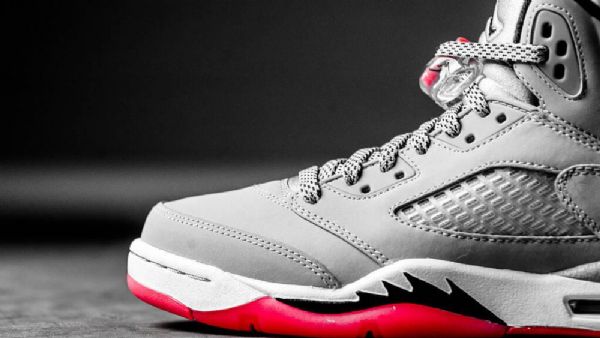 Nike Air Jordan 5 Retro Gg Kengät Miehille Harmaa