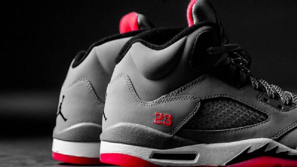 Nike Air Jordan 5 Retro Gg Kengät Miehille Harmaa