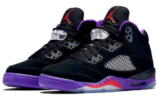 Nike Air Jordan 5 Retro Gg Koripallokengät Miehille Musta Violetti