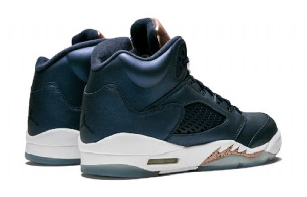 Nike Air Jordan 5 Retro Gs Koripallokengät Miehille Laivastonsininen