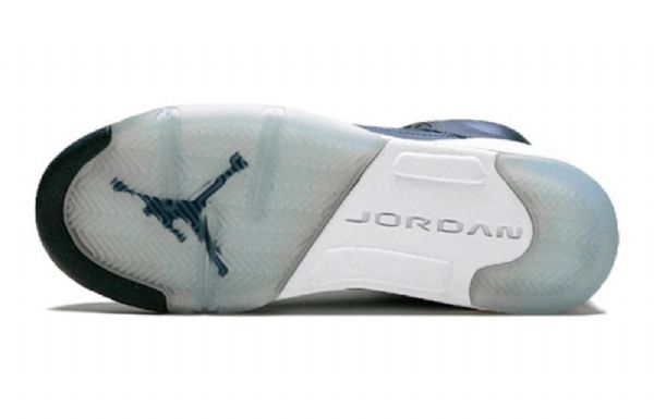 Nike Air Jordan 5 Retro Gs Koripallokengät Miehille Laivastonsininen