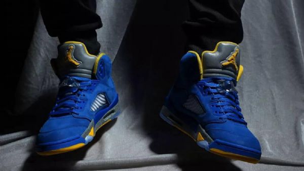 Nike Air Jordan 5 Retro Jsp Laney Kengät Miehille Siniset