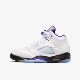 Nike Air Jordan 5 Retro Kengät Lapsille Valkoinen Musta Tumma