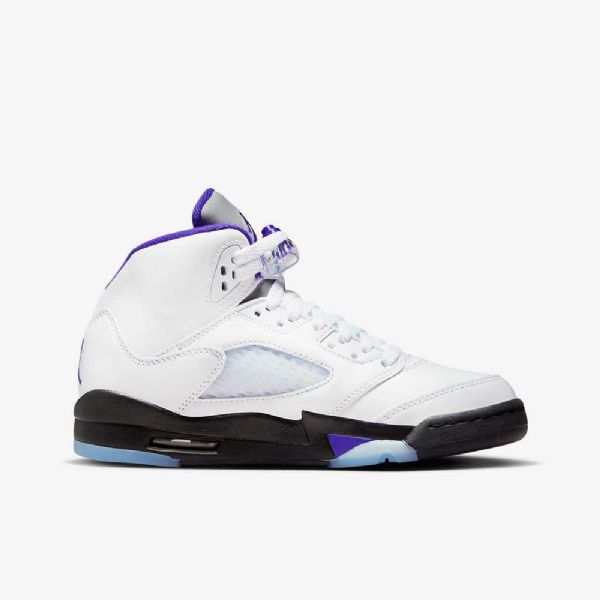 Nike Air Jordan 5 Retro Kengät Lapsille Valkoinen Musta Tumma