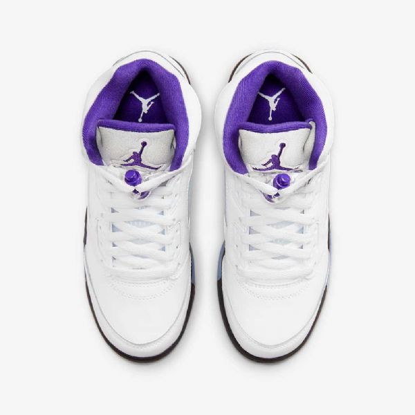 Nike Air Jordan 5 Retro Kengät Lapsille Valkoinen Musta Tumma