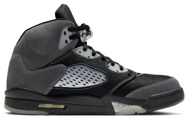 Nike Air Jordan 5 Retro Koripallokengät Miehille Harmaa