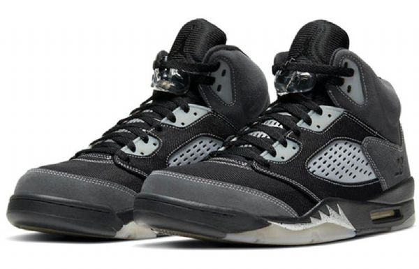 Nike Air Jordan 5 Retro Koripallokengät Miehille Harmaa