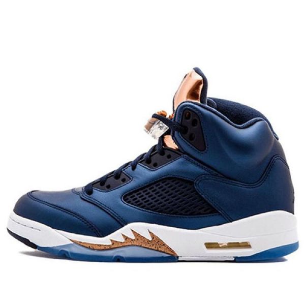 Nike Air Jordan 5 Retro Koripallokengät Miehille Laivastonsininen