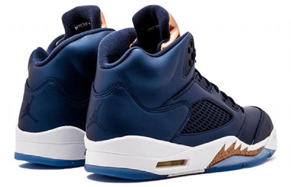 Nike Air Jordan 5 Retro Koripallokengät Miehille Laivastonsininen