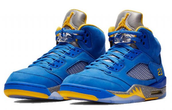 Nike Air Jordan 5 Retro Koripallokengät Miehille Siniset