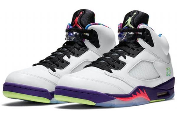 Nike Air Jordan 5 Retro Koripallokengät Miehille Valkoinen