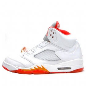 Nike Air Jordan 5 Retro Koripallokengät Naisille Valkoinen