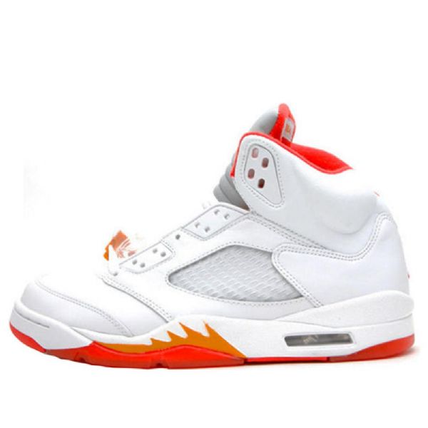 Nike Air Jordan 5 Retro Koripallokengät Naisille Valkoinen