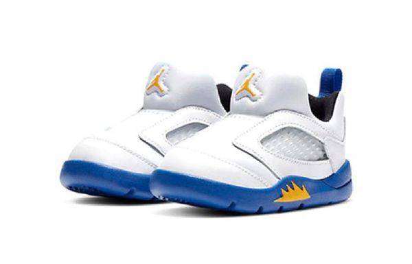Nike Air Jordan 5 Retro Little Flex Td Kengät Lapsille Valkoinen Sininen
