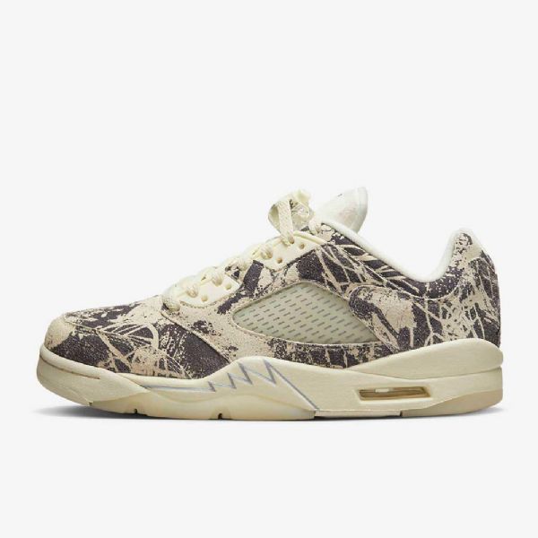 Nike Air Jordan 5 Retro Low Tops Kengät Naisille Valkoinen Musta