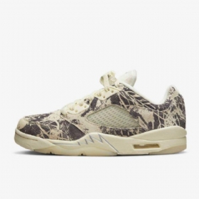 Nike Air Jordan 5 Retro Low Tops Kengät Naisille Valkoinen Musta