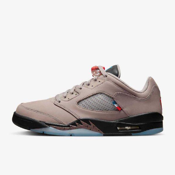 Nike Air Jordan 5 Retro Low Tops Psg-kengät Miehille Musta Royal Sininen