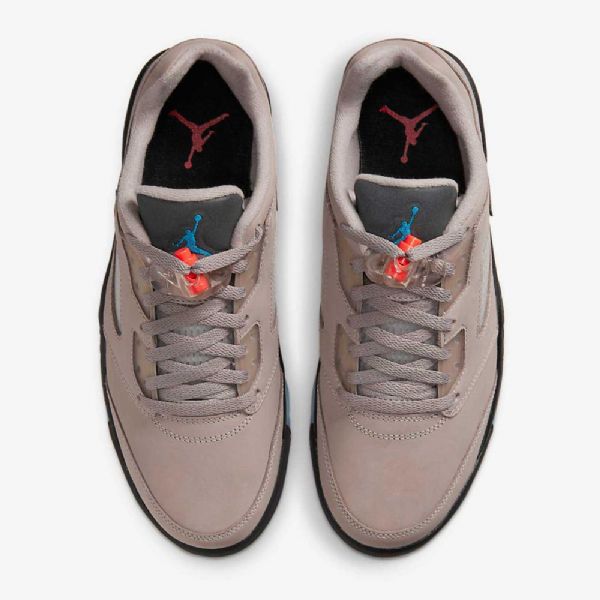 Nike Air Jordan 5 Retro Low Tops Psg-kengät Miehille Musta Royal Sininen