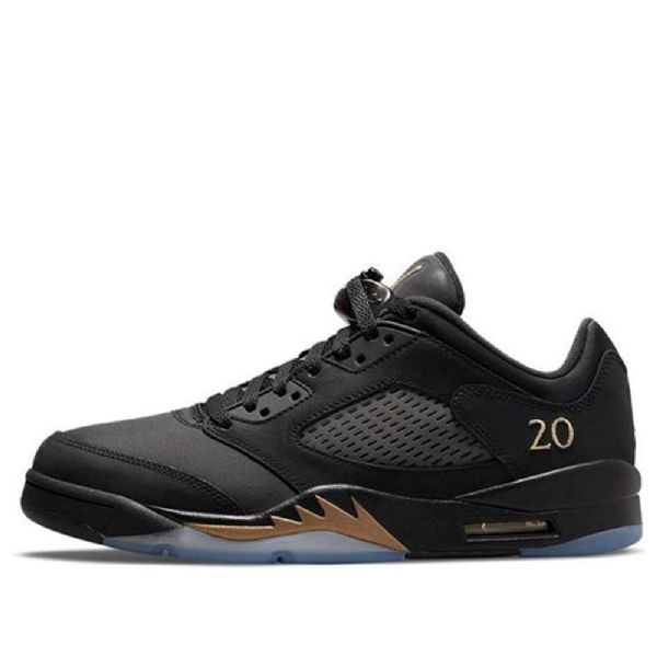 Nike Air Jordan 5 Retro Low Tops Wings Koripallokengät Miesten Musta