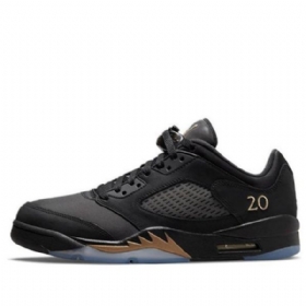 Nike Air Jordan 5 Retro Low Tops Wings Koripallokengät Miesten Musta